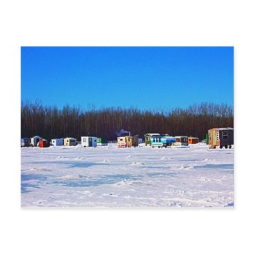 ice fishing collection postinvitations