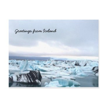 icelandic glacier lagoon postinvitations