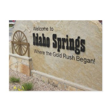 idaho springs, colorado welcome sign postinvitations