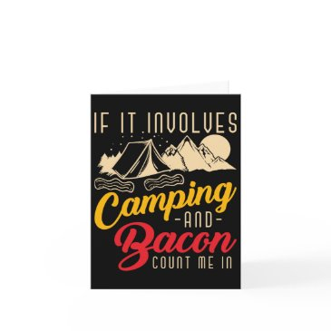 if it involves camping and bacon count me in funny invitations