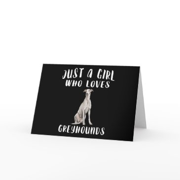 im just a girl who loves greyhounds dog lover gift thank you invitations