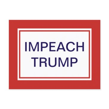 impeach trump red and white postinvitations