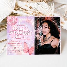Small In Her Birthday Era 18th Birthday Party Invitation Front View