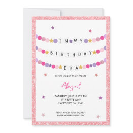 Small In My Friendship Bracelet Era Birthday Party Invitation Front View