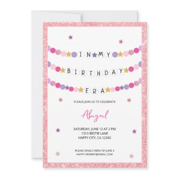 in my friendship bracelet era birthday party invitation