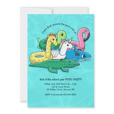 inflatable pool toys invitation