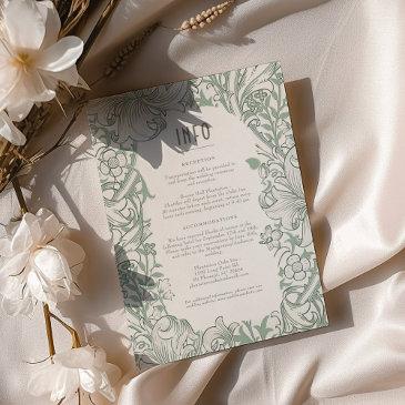 information & details golden lily wedding morris invitation