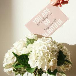 Small Inspiration You Are So Beautiful Positive Quote Front View