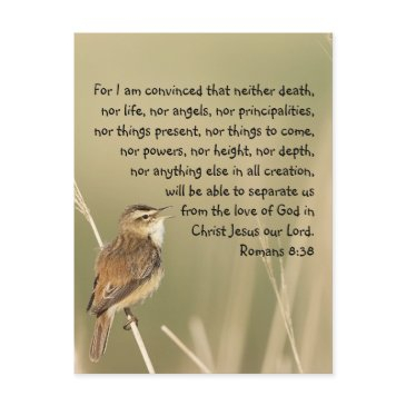 inspirational bible scripture quote romans 8:38 postinvitations