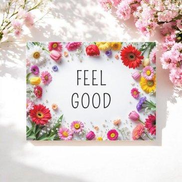 inspirational quote feel good colorful flower postinvitations