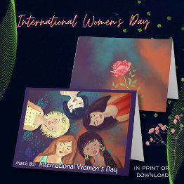 Small International Women's Day Celebrating Unity Holiday Invitations Front View