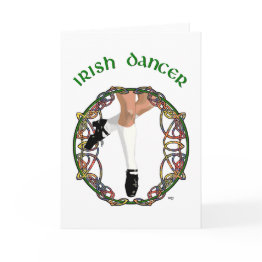Small Irish Dancer Hard Shoe Invitations Front View