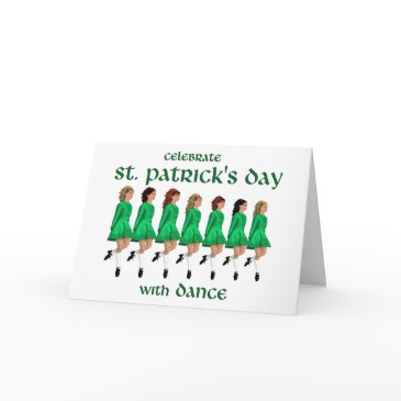 irish step dance celebrates st. patrick's day invitations