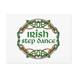 Small Irish Step Dance Postinvitations Front View