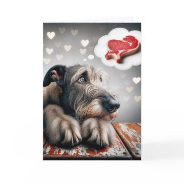 irish wolfhound dreaming of steak invitations