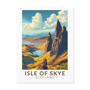 isle of skye scotland travel art vintage postinvitations