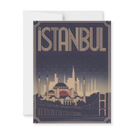 Small Istanbul Art Deco Postinvitations Front View