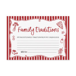 Small Italian Ciao Bambino Family Traditions Baby Shower Enclosure Invitations Front View