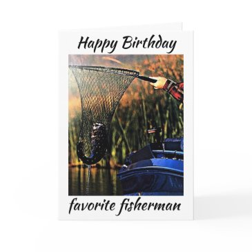 it's your birthday **my favorite fisherman** invitations