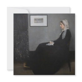 Small James Whistler - Portrait Of The Artist's Mother Invitation Front View