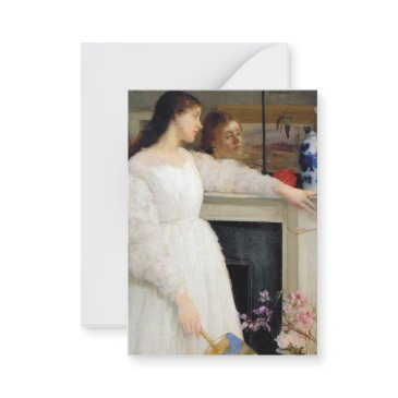 james whistler - symphony in white no. 2 note invitations