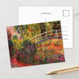 Small Japanese Bridge | Claude Monet Postinvitations Front View