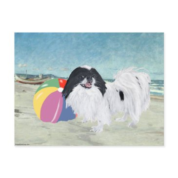 japanese chin beach ball postinvitations