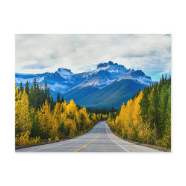 Small Jasper National Park, Canada In The Fall Postinvitations Front View