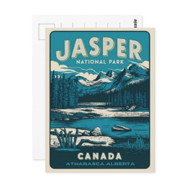 jasper nationla park alberta canada vintage gifts postinvitations
