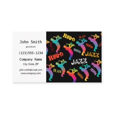 jazz musicians retro music pop art 1930s - 1950s business invitations