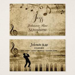 Small Jazz Saxophone Sheet Music For Hire Front View