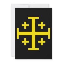 Small Jerusalem Cross Invitation Front View