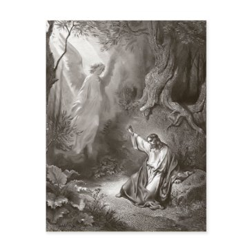jesus agony in the garden religious postinvitations