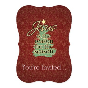jesus is the reason christian christmas invitation