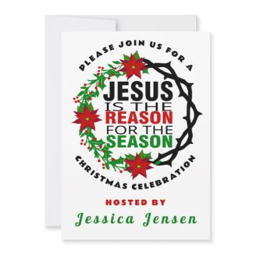 jesus is the reason for the season invitation