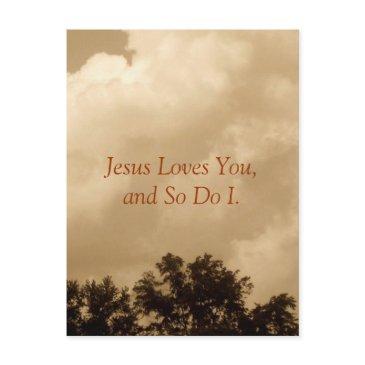 jesus love you, and so do i. postinvitations