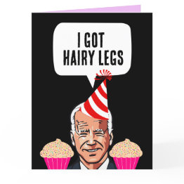 Small Joe Biden Funny Birthdaygreeting Invitations Front View