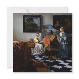 Small Johannes Vermeer - The Concert Invitation Front View