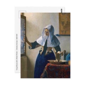 johannes vermeer - woman with a water pitcher postinvitations