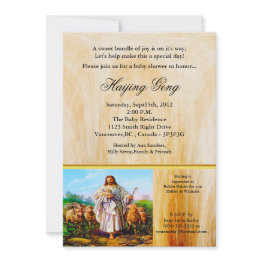 Small John 10:7-21 I Am The Good Shepherd Invitation Front View