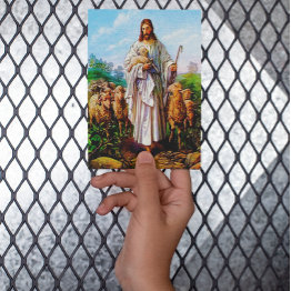 Small John 10:7-21 I Am The Good Shepherd Postinvitations Front View