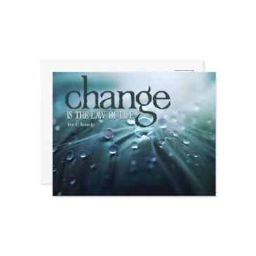 john f. kennedy inspirational quote "change" postinvitations