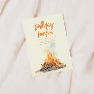 join us for a birthday bonfire beach party invite