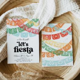 Small Joint Fiesta Birthday Invitation Front View