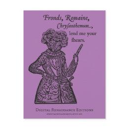 Small (julius) Caesar Salad Postinvitations Front View