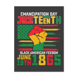 Small Juneteenth Emancipation Day Black American Freedom Invitation Postinvitations Front View