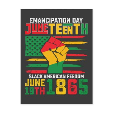 juneteenth emancipation day black american freedom invitation postinvitations