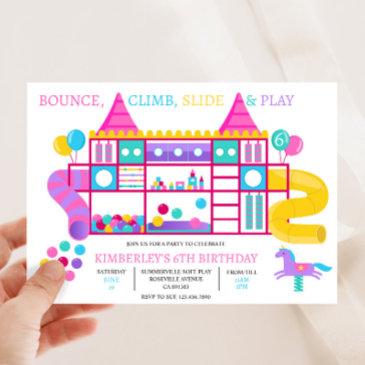jungle gym birthday party invitation