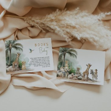 jungle safari animals baby shower books for baby enclosure invitations