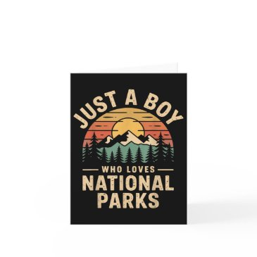 just a boy who loves national parks retro nature v invitations